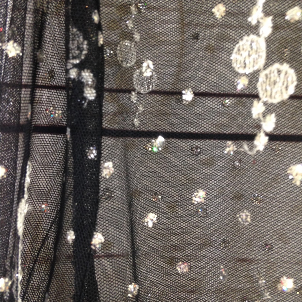 SOLD ~ Super Sheer Sparkly Cover Top Size Medium - Picture 3 of 8